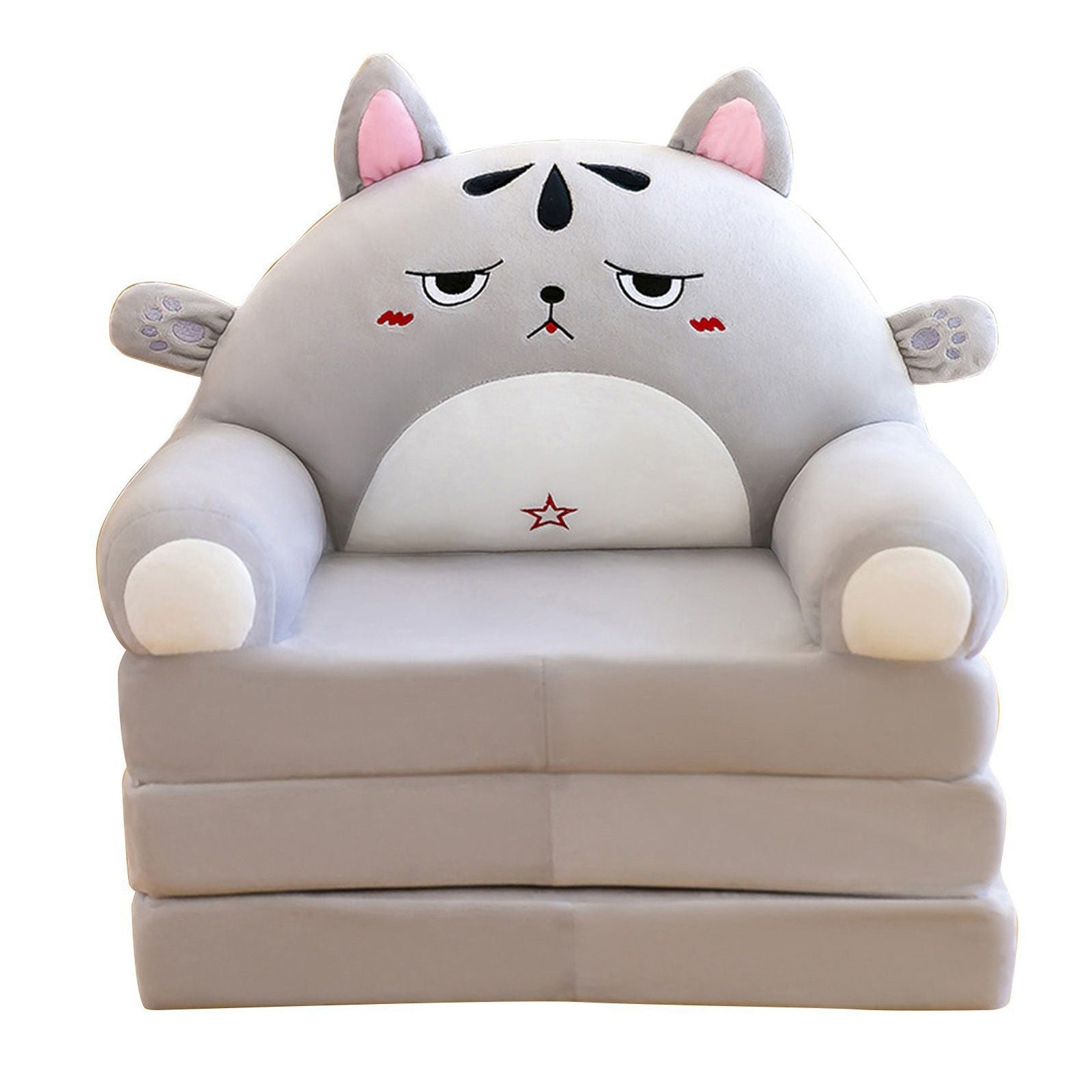 2 in 1 Foldable Children's Sofa Cushion Plush Sofa Cute Sofa Chair for Children V1294-YM0512-230317GW01-2