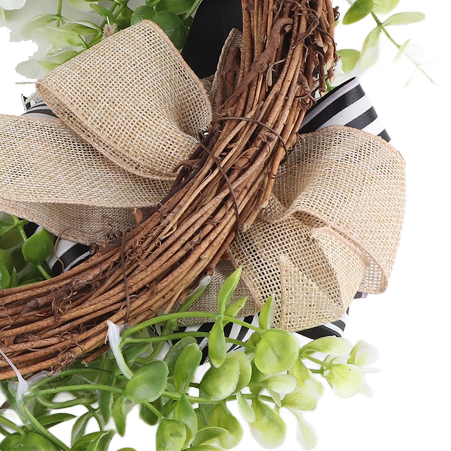 Creative Front Door Wreath with Bow 26 Letter Garden Outdoor Decorative Wreath V1294-YM0512-230329HR68-10