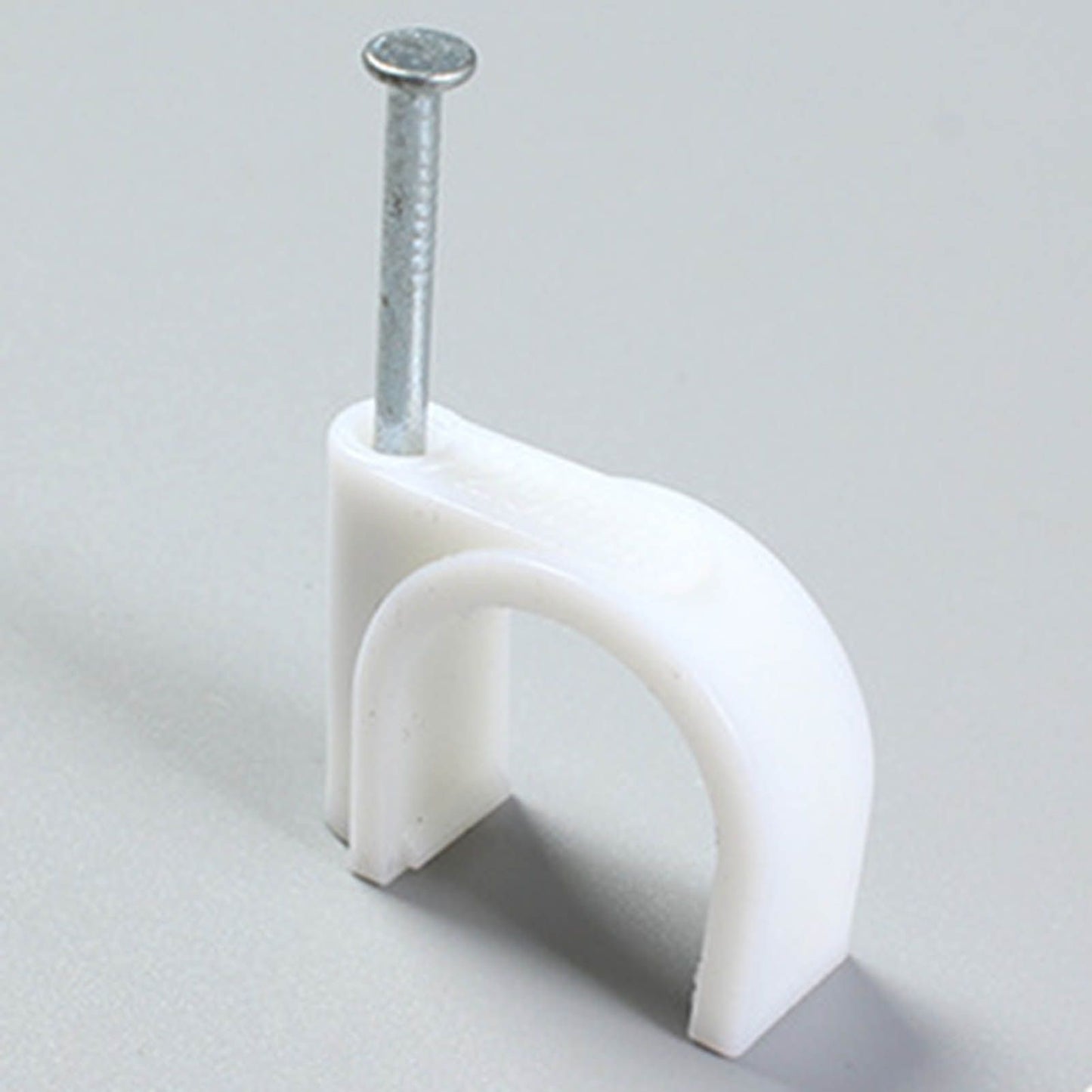 100 PCS 5mm Steel Nail Line Clip Round Cable Fixing Clips for Wall Mounted Cord Management V1294-YM0512-3111220272011