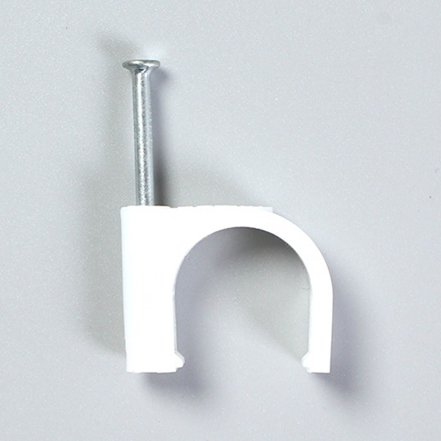 100 PCS 5mm Steel Nail Line Clip Round Cable Fixing Clips for Wall Mounted Cord Management V1294-YM0512-3111220272011