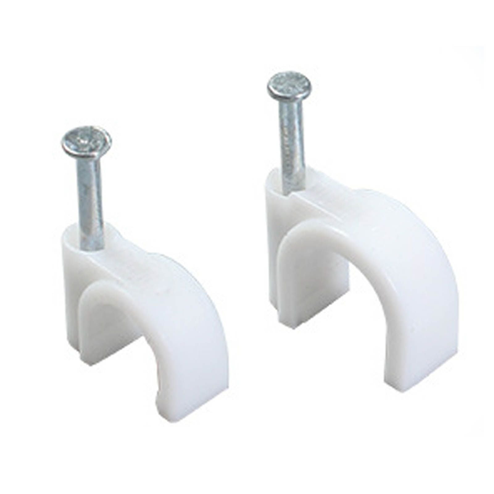 100 PCS 5mm Steel Nail Line Clip Round Cable Fixing Clips for Wall Mounted Cord Management V1294-YM0512-3111220272011