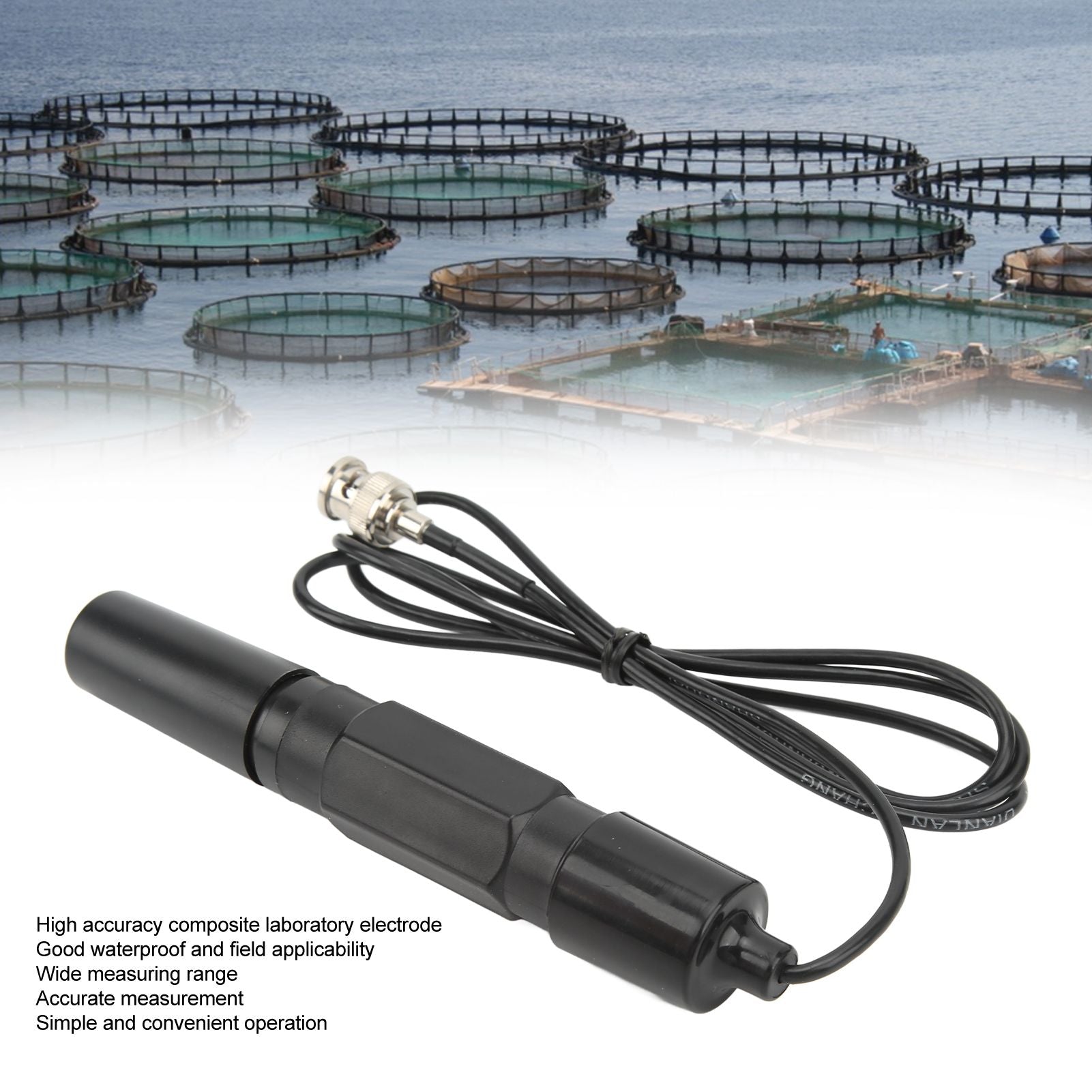 ORP 201H Probe Electrode Replaceable BNC Socket Probe for ORP Tester Meter Controller 1.2M V1294-YM0512-3111220272111