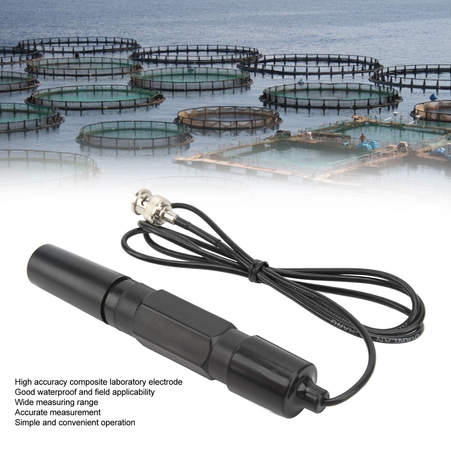 ORP 201H Probe Electrode Replaceable BNC Socket Probe for ORP Tester Meter Controller 2M V1294-YM0512-3111220272112