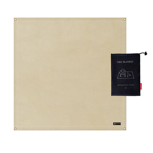 BBQ Grill Mat Outdoor Picnic Fire Pit Mat High Temperature Resistant Glass Fiber Fireproof Cloth L 100x100cm V1294-YM0512-3111220274313