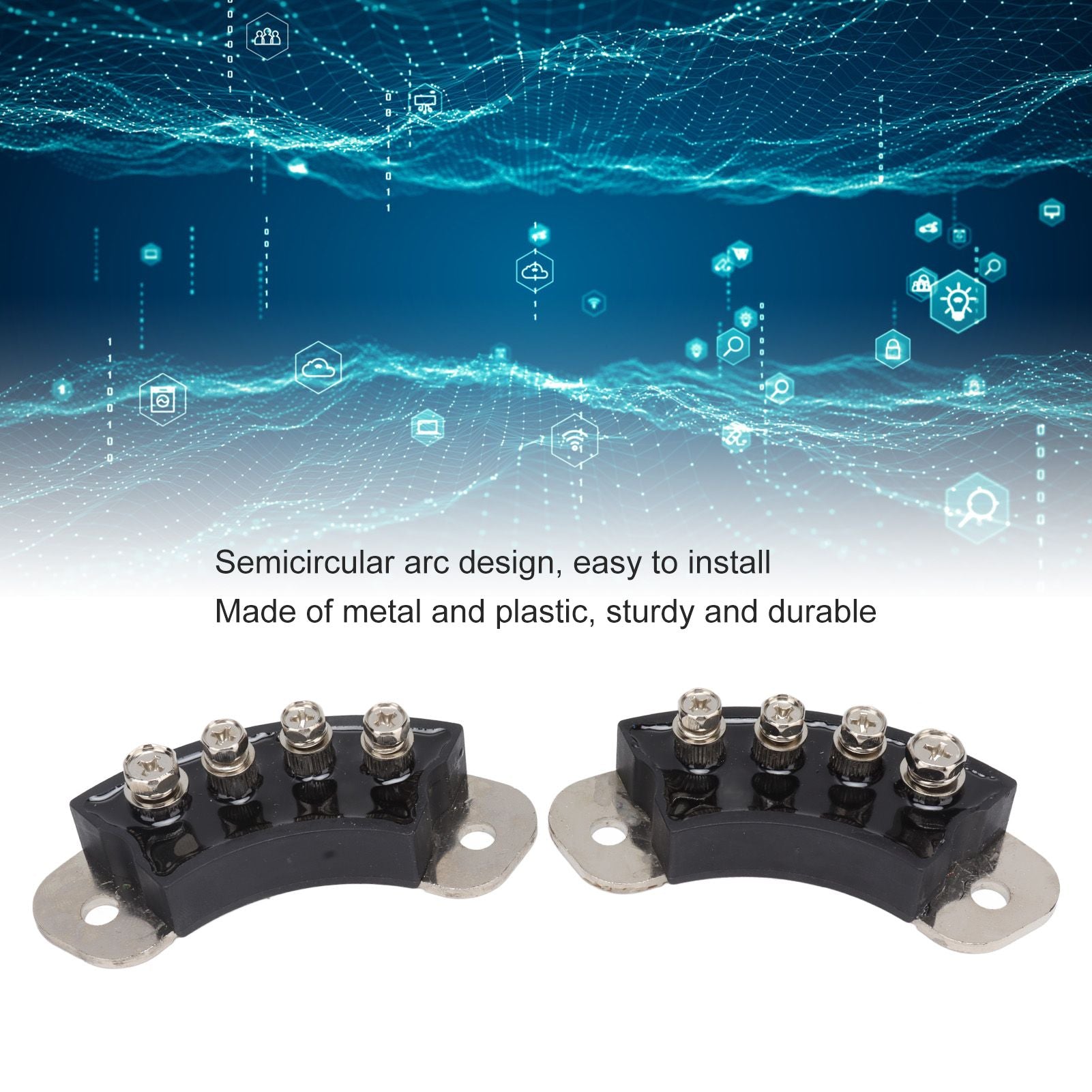 1 Pair 4 Terminals Generator Rectifier Semiarc Rotating Rectifier Bridge Module for Current Adjustment V1294-YM0512-3111220280011