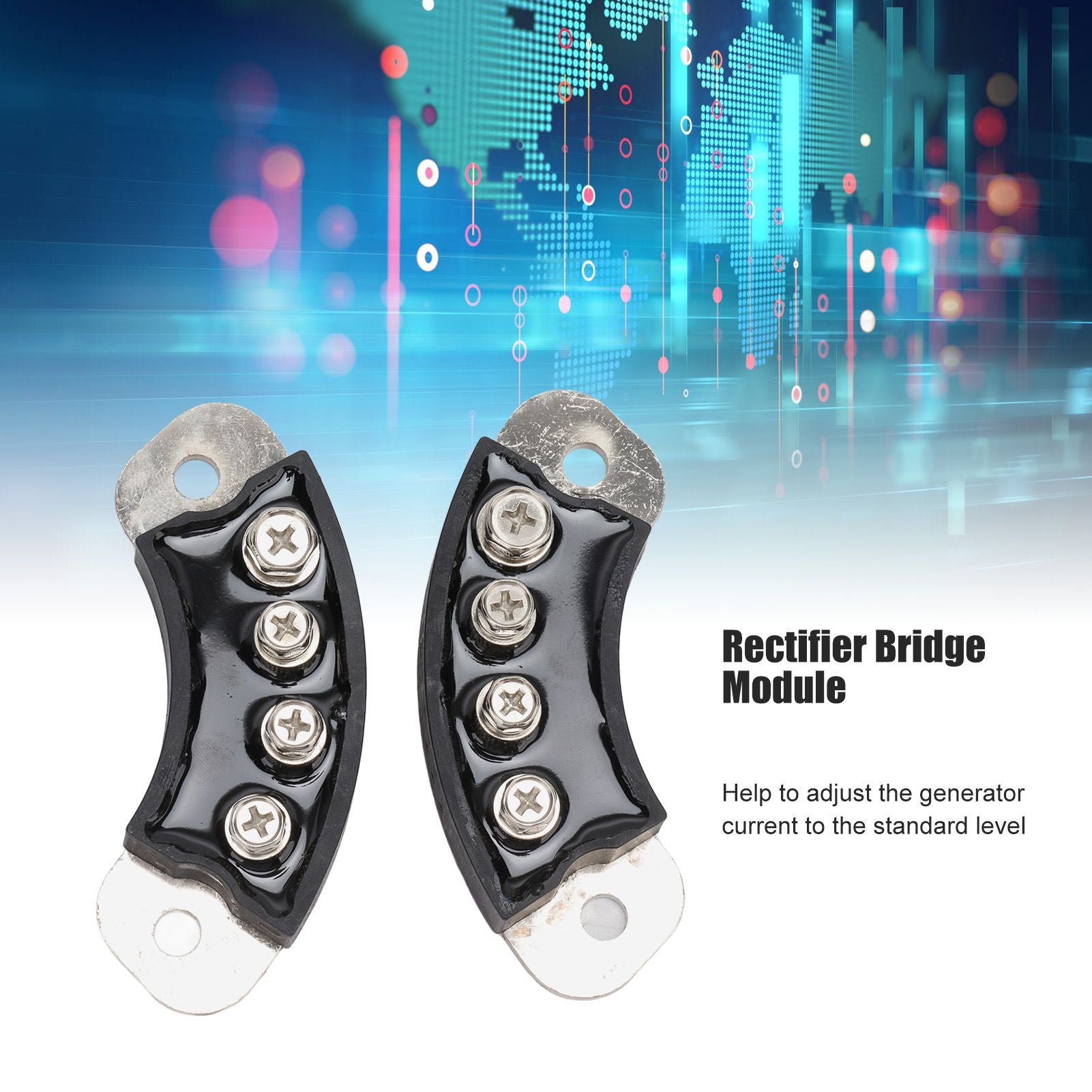 1 Pair 4 Terminals Generator Rectifier Semiarc Rotating Rectifier Bridge Module for Current Adjustment V1294-YM0512-3111220280011