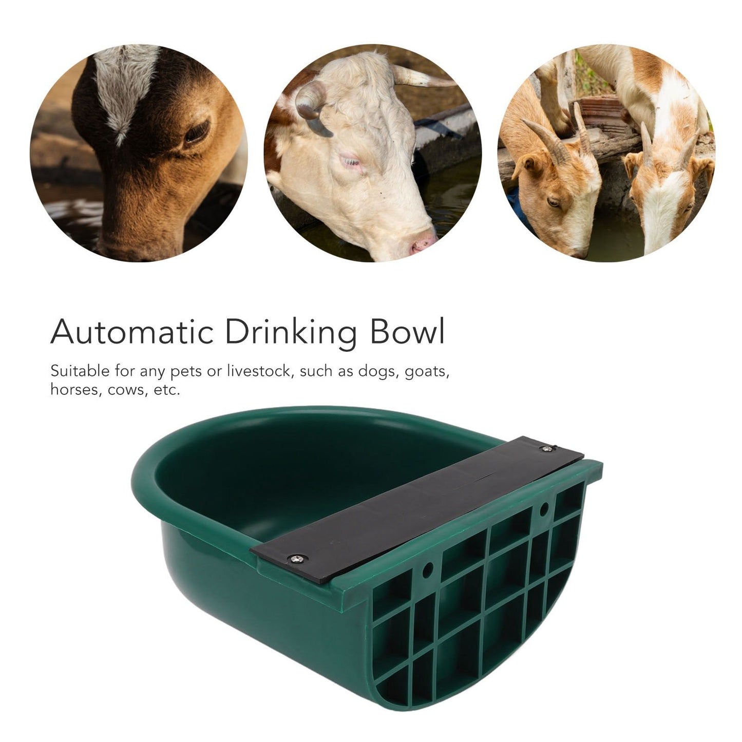Automatic Livestock Drinking Bowl Plastic Thickened Drink Sink for Cat Sheep Dog Cattle V1294-YM0512-3111220281211