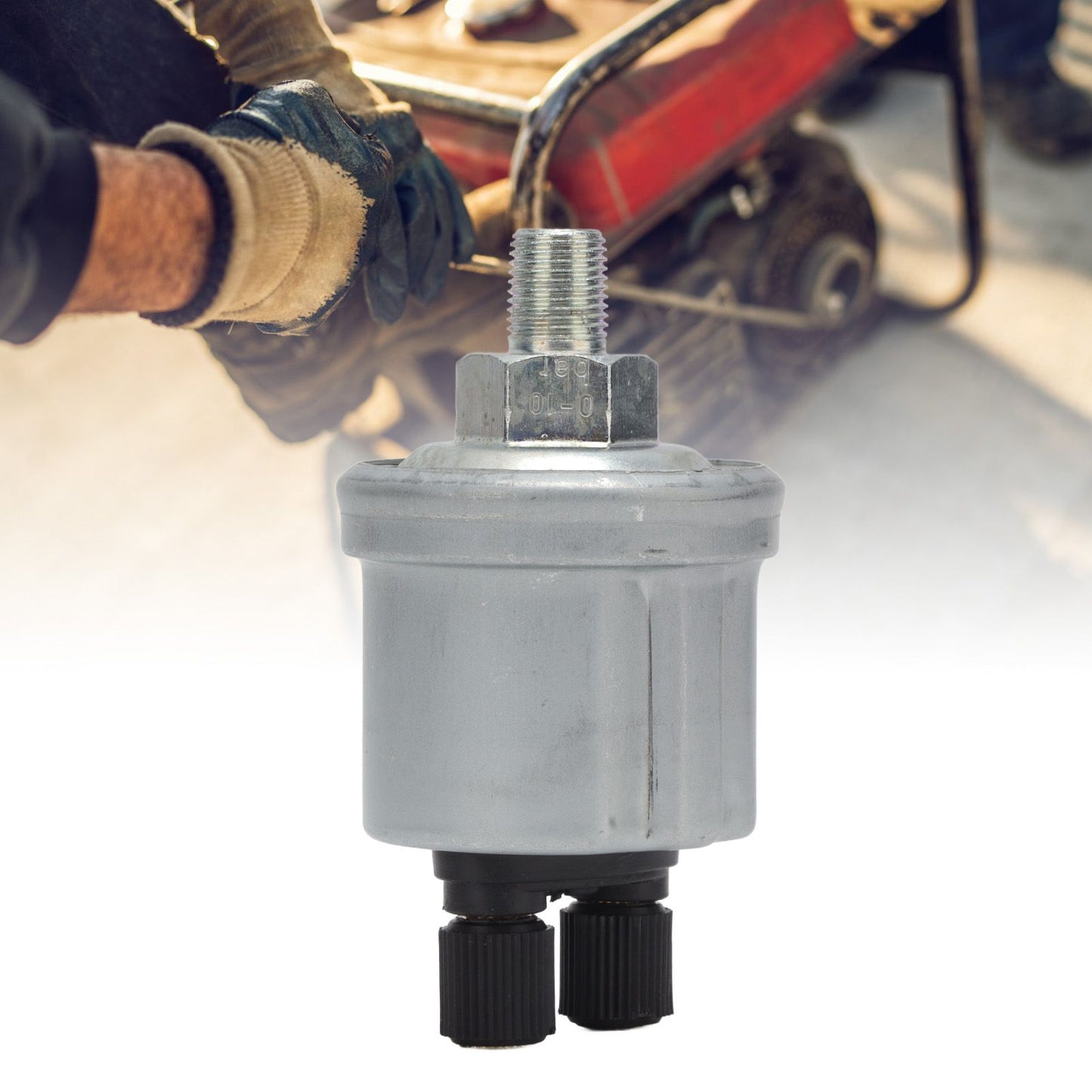 10Bar Oil Pressure Sensor Stainless Steel Engine Oil Pressure Sensor Replacement for Large Trucks Excavators V1294-YM0512-3111220282111
