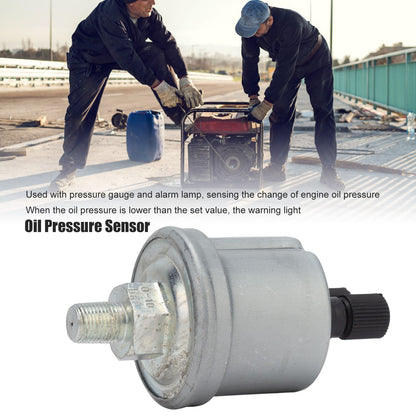 10Bar Oil Pressure Sensor Stainless Steel Engine Oil Pressure Sensor Replacement for Large Trucks Excavators V1294-YM0512-3111220282111