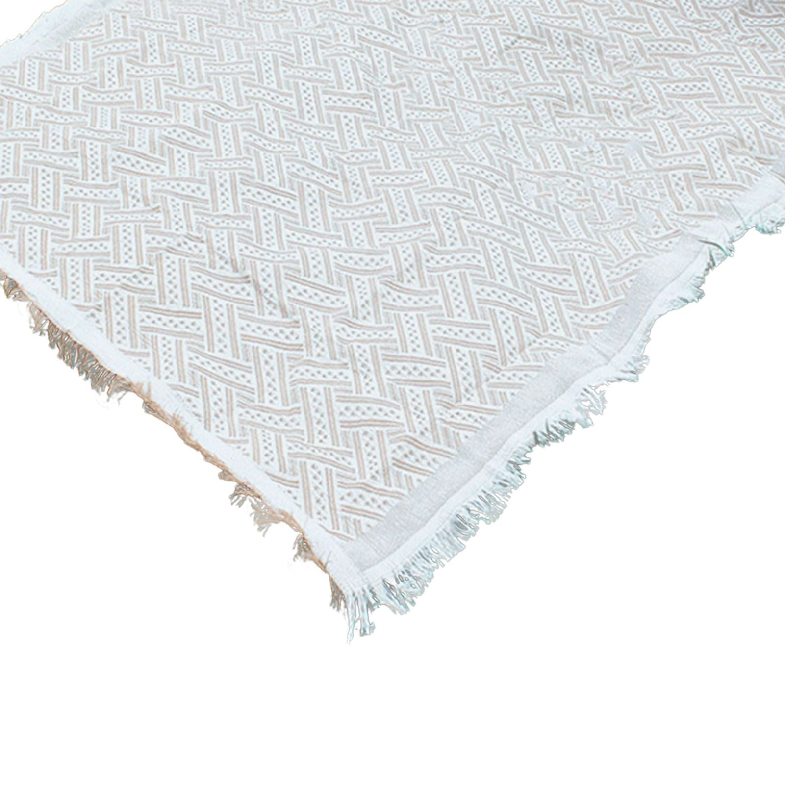 Outdoor Picnic Blanket with Fringe Cotton Soft Comfortable Simple Style for Camping Beach 180x130 V1294-YM0512-3111220282212
