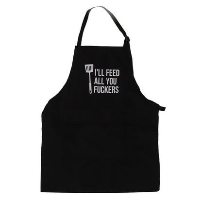 Men Funny Apron Chef Bib Apron with 3 Pockets Adjustable Neck Strap for Kitchen Cooking BBQ Baking Husband V1294-YM0512-3111220282711