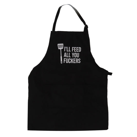 Men Funny Apron Chef Bib Apron with 3 Pockets Adjustable Neck Strap for Kitchen Cooking BBQ Baking Husband V1294-YM0512-3111220282711