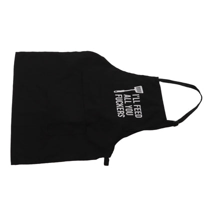 Men Funny Apron Chef Bib Apron with 3 Pockets Adjustable Neck Strap for Kitchen Cooking BBQ Baking Husband V1294-YM0512-3111220282711