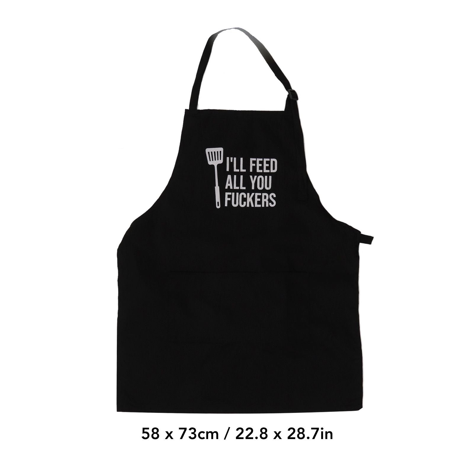 Men Funny Apron Chef Bib Apron with 3 Pockets Adjustable Neck Strap for Kitchen Cooking BBQ Baking Husband V1294-YM0512-3111220282711