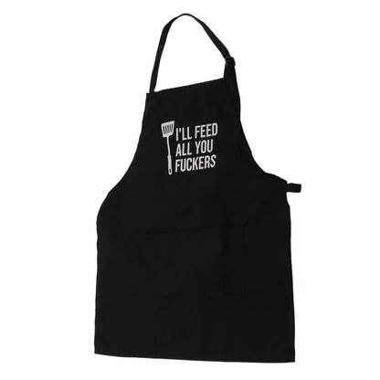 Men Funny Apron Chef Bib Apron with 3 Pockets Adjustable Neck Strap for Kitchen Cooking BBQ Baking Husband V1294-YM0512-3111220282711