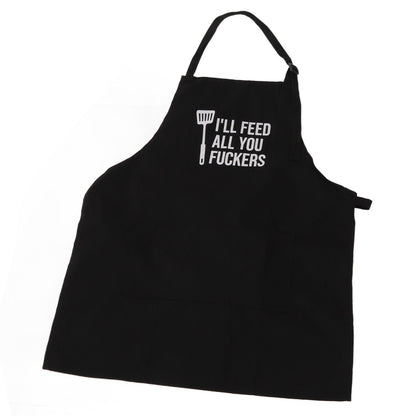 Men Funny Apron Chef Bib Apron with 3 Pockets Adjustable Neck Strap for Kitchen Cooking BBQ Baking Husband V1294-YM0512-3111220282711