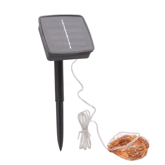 LED Solar String Lights IP44 Waterproof Heatproof Solar Powered Copper Wire Lights for Outdoor Garden Balcony V1294-YM0512-3111220283711