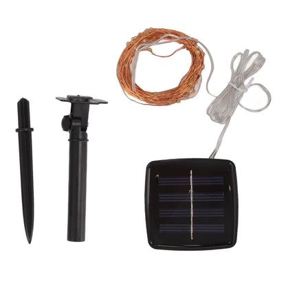LED Solar String Lights IP44 Waterproof Heatproof Solar Powered Copper Wire Lights for Outdoor Garden Balcony V1294-YM0512-3111220283711