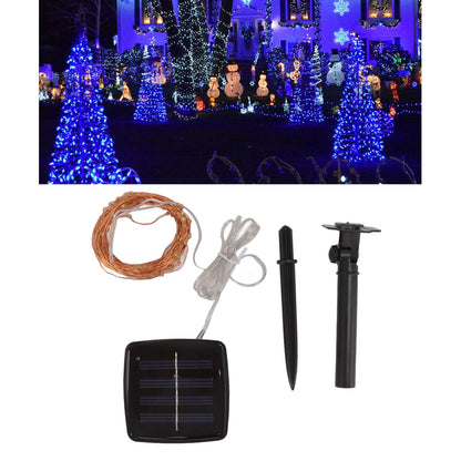LED Solar String Lights IP44 Waterproof Heatproof Solar Powered Copper Wire Lights for Outdoor Garden Balcony V1294-YM0512-3111220283711