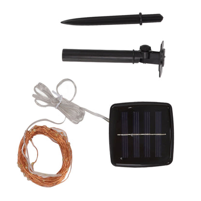 LED Solar String Lights IP44 Waterproof Heatproof Solar Powered Copper Wire Lights for Outdoor Garden Balcony V1294-YM0512-3111220283711