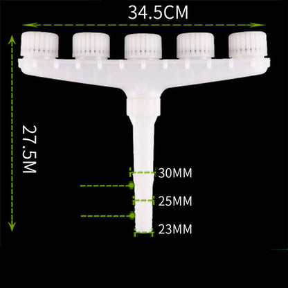 Sprinkler Head Plastic Multifunction Watering Misting Sprinkler for Garden Outdoor Agriculture Five Holes V1294-YM0512-3111220284813