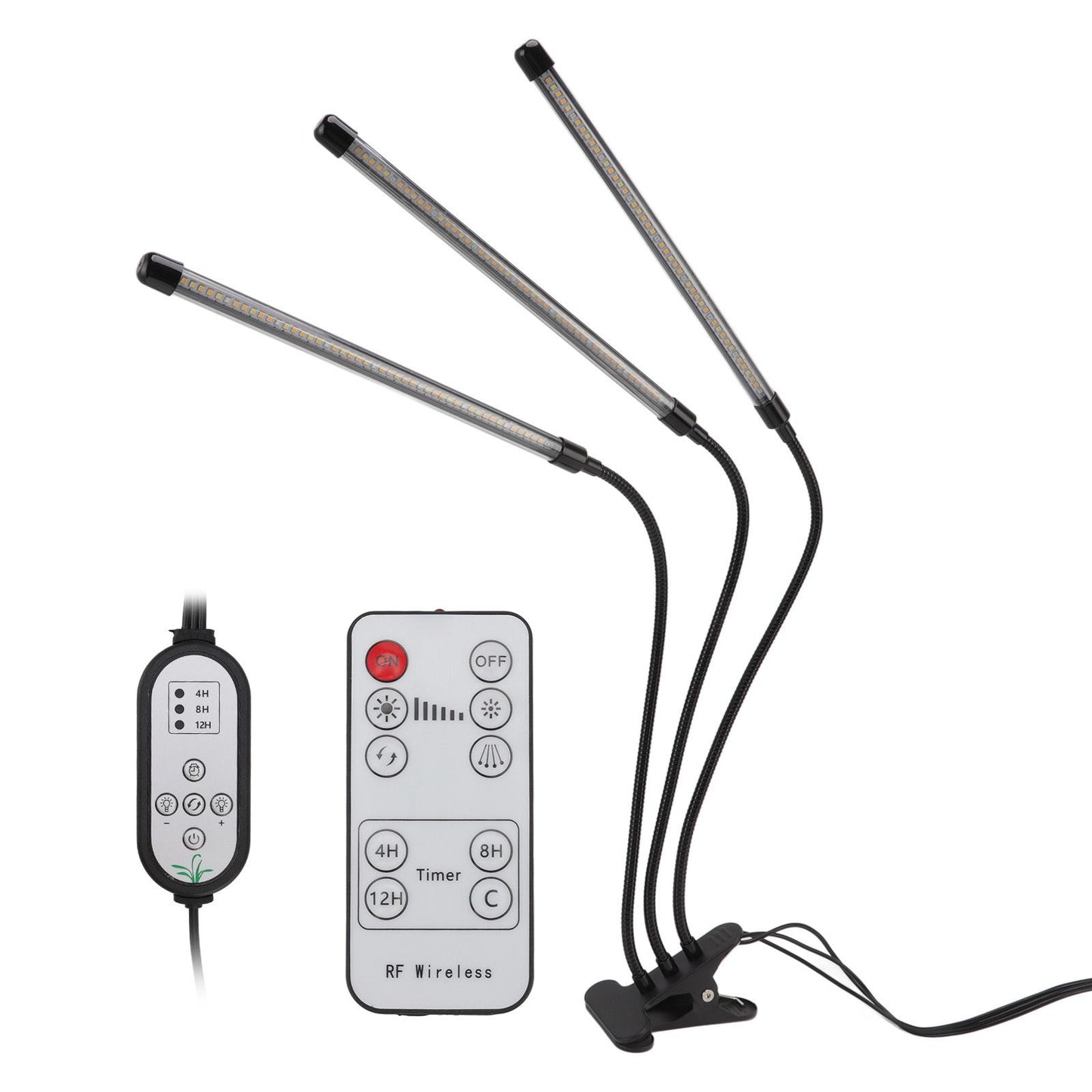 3 Head Clip Plant Light Full Spectrum Red White Warm Light 10 Level Dimmable USB LED Plant Growing Lamp with V1294-YM0512-3111220285211