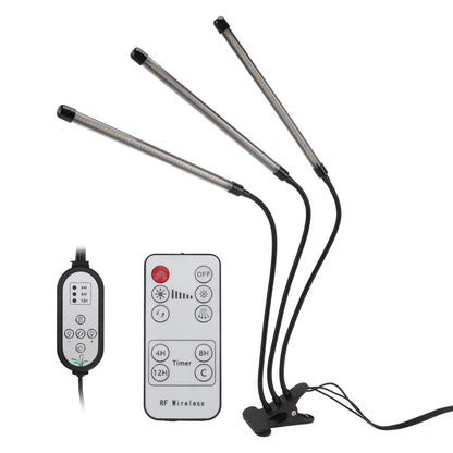 3 Head Clip Plant Light Full Spectrum Red White Warm Light 10 Level Dimmable USB LED Plant Growing Lamp with V1294-YM0512-3111220285211
