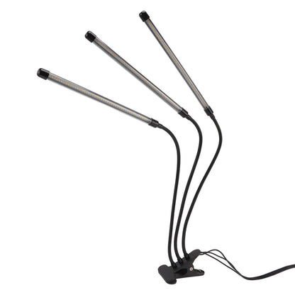 3 Head Clip Plant Light Full Spectrum Red White Warm Light 10 Level Dimmable USB LED Plant Growing Lamp with V1294-YM0512-3111220285211