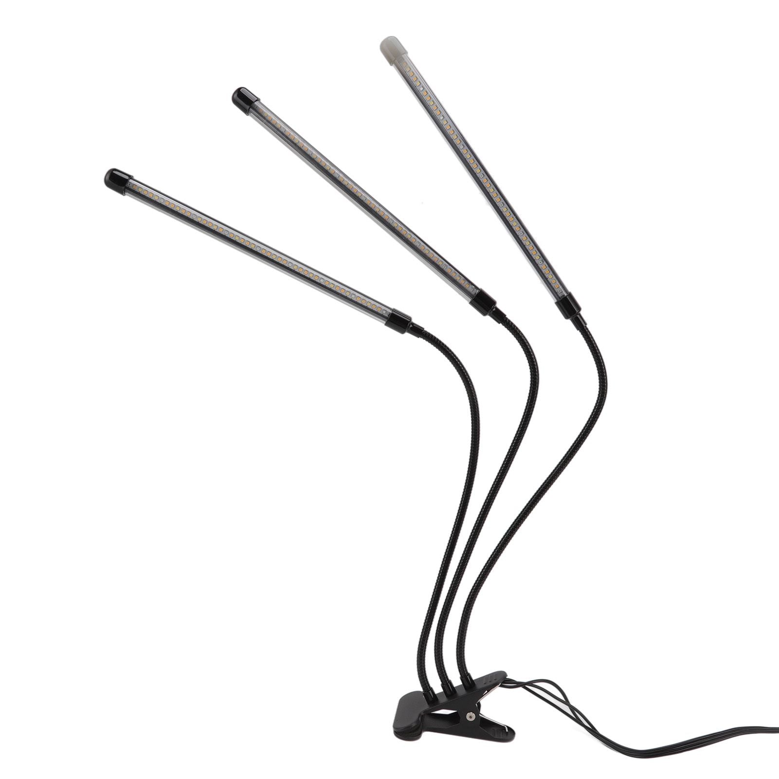 3 Head Clip Plant Light Full Spectrum Red White Warm Light 10 Level Dimmable USB LED Plant Growing Lamp with V1294-YM0512-3111220285211