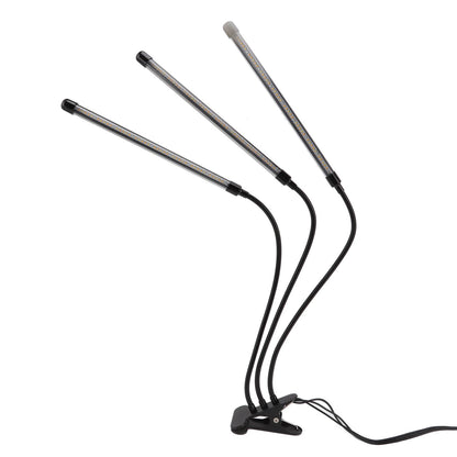 3 Head Clip Plant Light Full Spectrum Red White Warm Light 10 Level Dimmable USB LED Plant Growing Lamp with V1294-YM0512-3111220285211