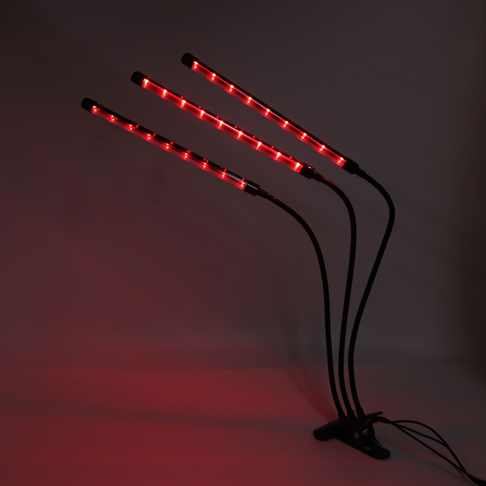 3 Head Clip Plant Light Full Spectrum Red White Warm Light 10 Level Dimmable USB LED Plant Growing Lamp with V1294-YM0512-3111220285211