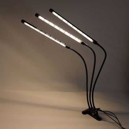 3 Head Clip Plant Light Full Spectrum Red White Warm Light 10 Level Dimmable USB LED Plant Growing Lamp with V1294-YM0512-3111220285211