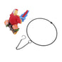 Hanging Iron Ring Parrots Resin Waterproof Exquisite Garden Hanging Parrot Statue Decor for Courtyard Balcony V1294-YM0512-3111220286911