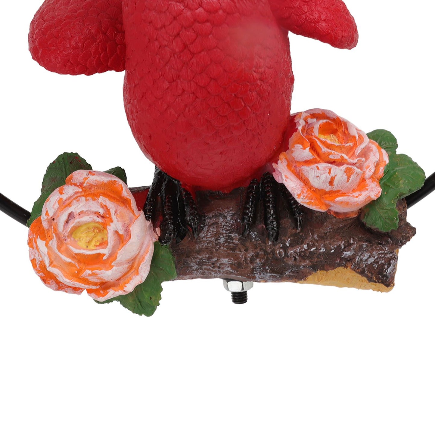 Hanging Iron Ring Parrots Resin Waterproof Exquisite Garden Hanging Parrot Statue Decor for Courtyard Balcony V1294-YM0512-3111220286911