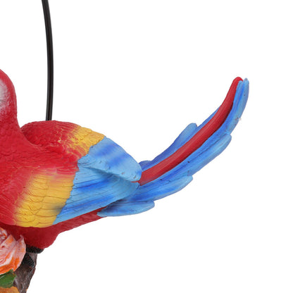 Hanging Iron Ring Parrots Resin Waterproof Exquisite Garden Hanging Parrot Statue Decor for Courtyard Balcony V1294-YM0512-3111220286911