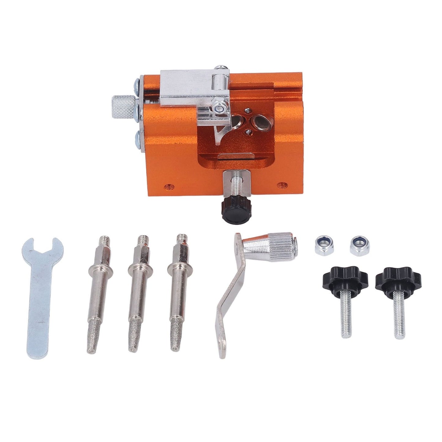 Portable Crank Chainsaw Sharpening Jig Stainless Steel Chainsaw Tooth Blade Grinder Precise Sharpening Kit V1294-YM0512-3111220287611