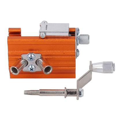Portable Crank Chainsaw Sharpening Jig Stainless Steel Chainsaw Tooth Blade Grinder Precise Sharpening Kit V1294-YM0512-3111220287611