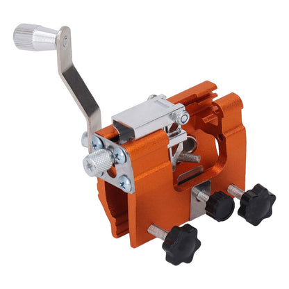 Portable Crank Chainsaw Sharpening Jig Stainless Steel Chainsaw Tooth Blade Grinder Precise Sharpening Kit V1294-YM0512-3111220287611
