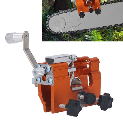 Portable Crank Chainsaw Sharpening Jig Stainless Steel Chainsaw Tooth Blade Grinder Precise Sharpening Kit V1294-YM0512-3111220287611