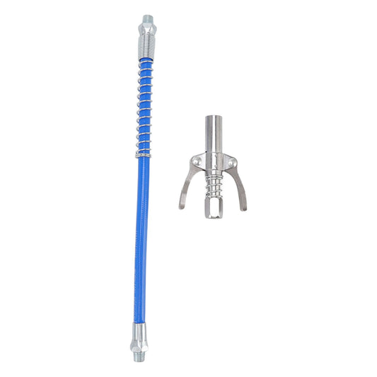 Grease Tool Coupler Electric Manual High Pressure Oil Nozzle Double Locking Clamp Grease Nozzle with 30.5cm V1294-YM0512-3111220288011