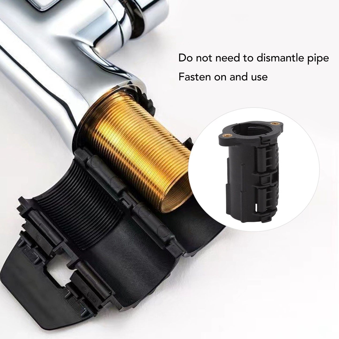 2 Sets Faucet Anti Loose Nut Fastener Quick Release Assembly Nut Fixed Base Kitchen Basin Tap Accessory V1294-YM0512-3111220288311