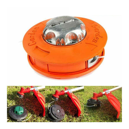 Lawn Mower Trimmer Head Dismantle Free Plastic Aluminum Trimming Head for Garden Mowing Machine Orange V1294-YM0512-3111220289111