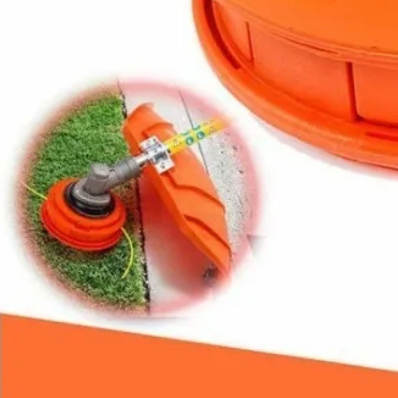 Lawn Mower Trimmer Head Dismantle Free Plastic Aluminum Trimming Head for Garden Mowing Machine Orange V1294-YM0512-3111220289111