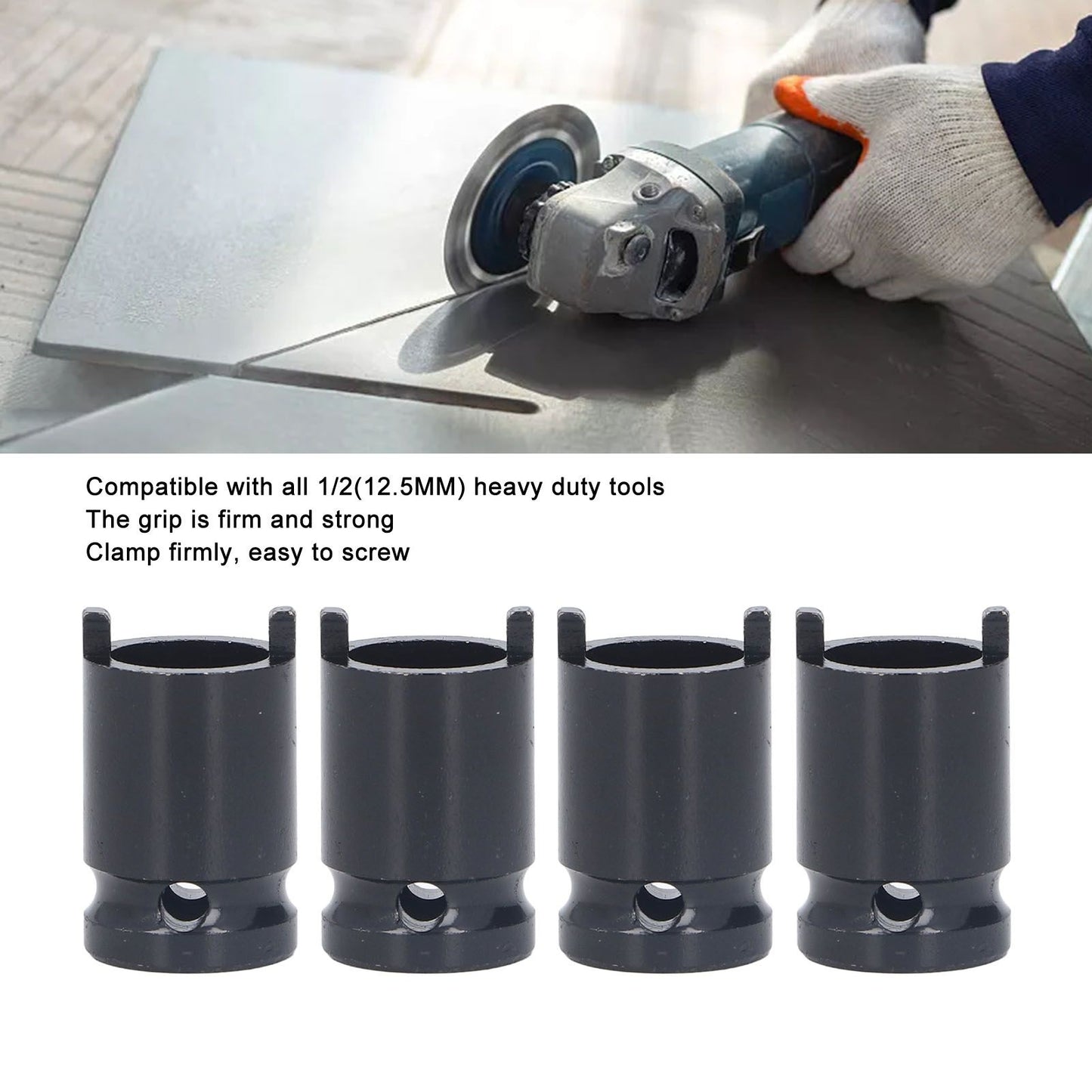 4 Pcs Angle Grinder Socket Wrench Electric Wrench Removal Angle Grinder Platen Grinder Accessories V1294-YM0512-3111220289311