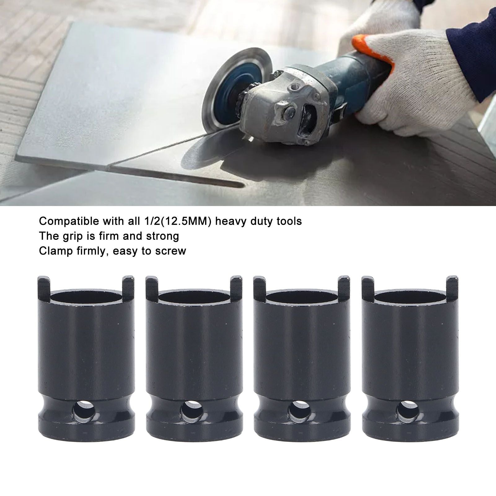 4 Pcs Angle Grinder Socket Wrench Electric Wrench Removal Angle Grinder Platen Grinder Accessories V1294-YM0512-3111220289311