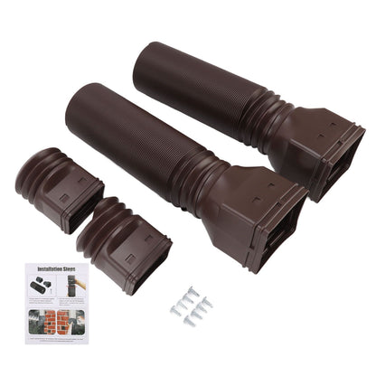 Rain Gutter Downspout Extensions Flexible Universal Drain Downspout Extender Drainage Connector Extendable V1294-YM0512-3111220289513