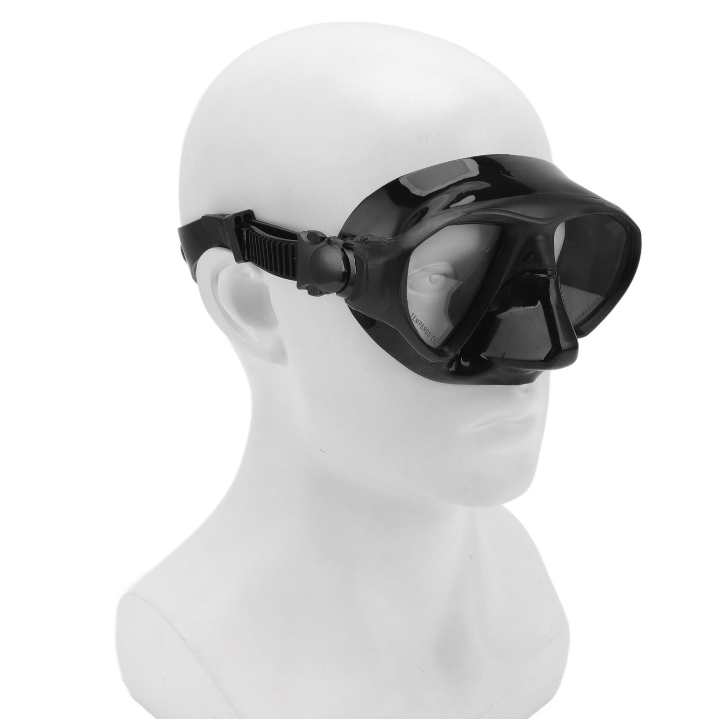 Diving Face Goggles Cover No Leakage Wide View Safe Tempered Glass Snorkeling Goggles V1294-YM0512-3111220289911