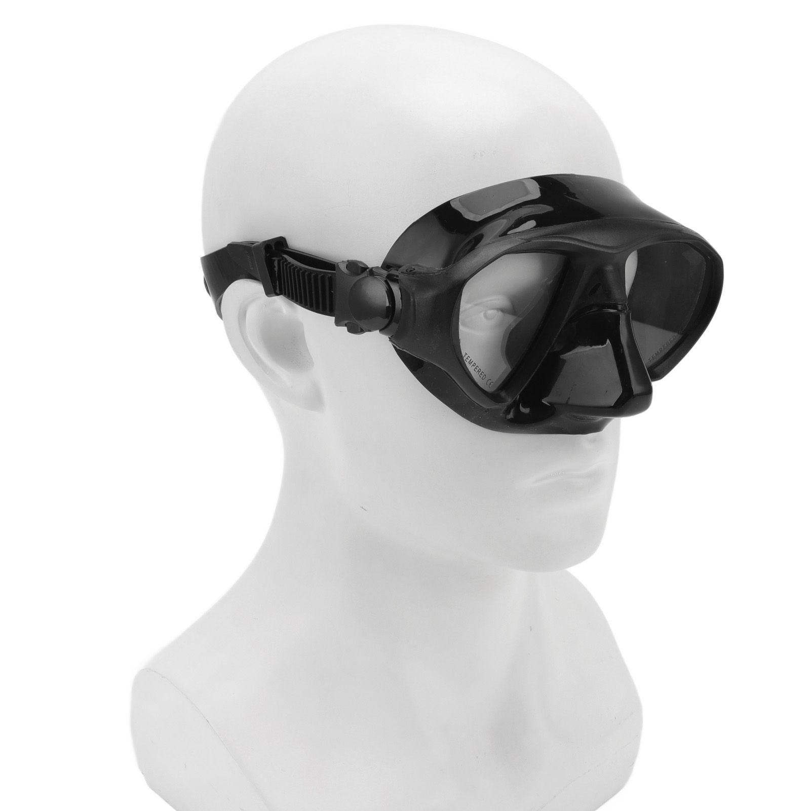 Diving Face Goggles Cover No Leakage Wide View Safe Tempered Glass Snorkeling Goggles V1294-YM0512-3111220289911