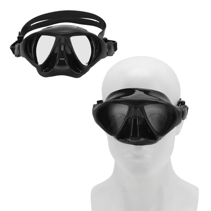 Diving Face Goggles Cover No Leakage Wide View Safe Tempered Glass Snorkeling Goggles V1294-YM0512-3111220289911