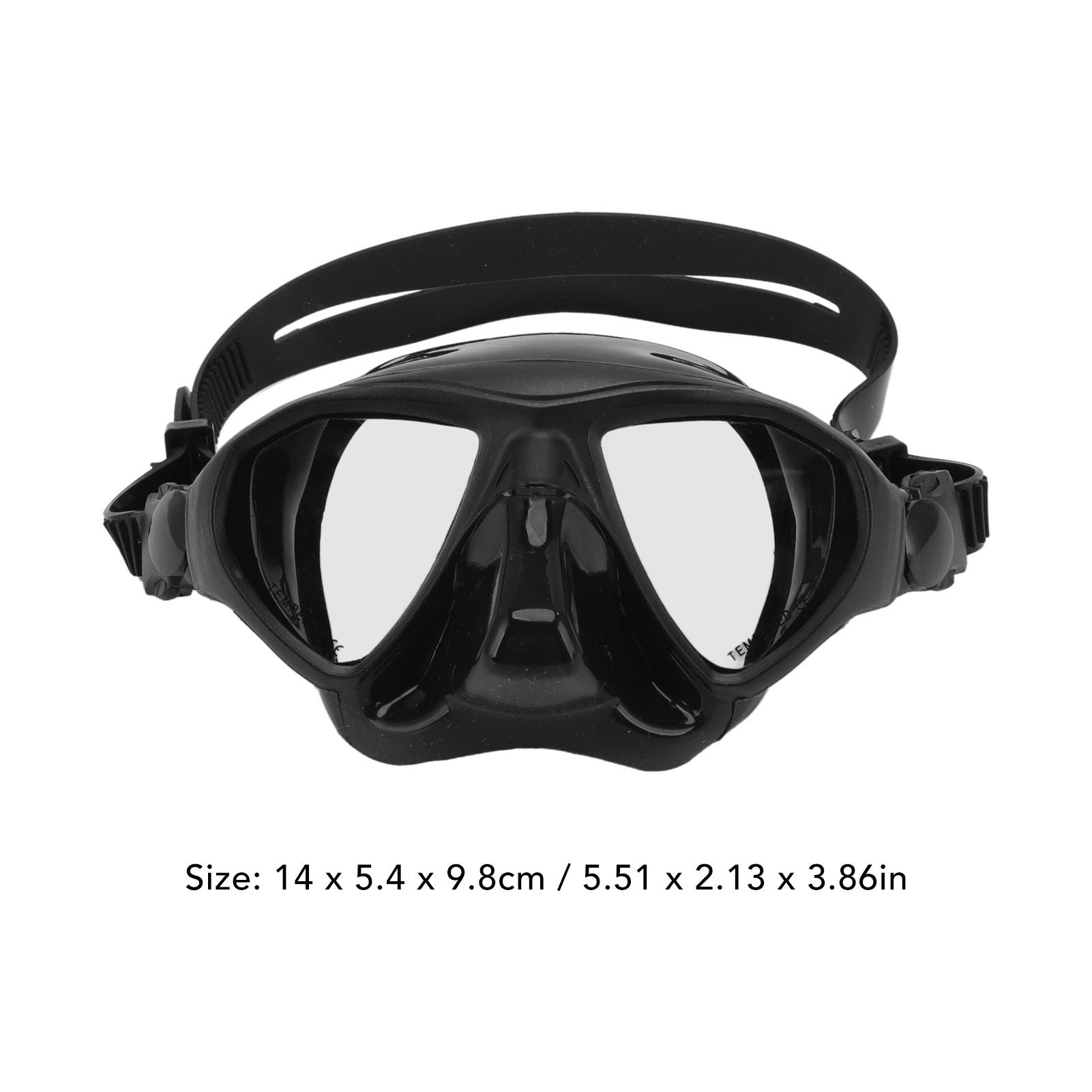 Diving Face Goggles Cover No Leakage Wide View Safe Tempered Glass Snorkeling Goggles V1294-YM0512-3111220289911